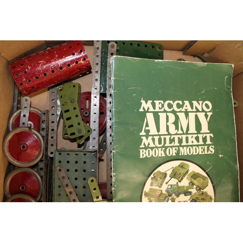 173 - A collection of vintage Meccano military collectable toys, c1970s.