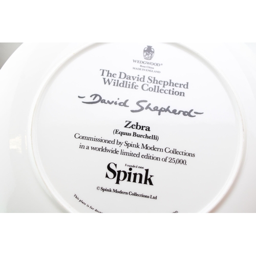 252 - A set of Wedgwood 'David Shepherd' Wildlife Collection, Spink Modern Collections Ltd. Diameter 27cm.