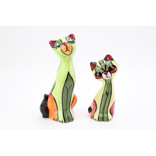 60 - A pair of Lorna Bailey Cats. Height 20cm.