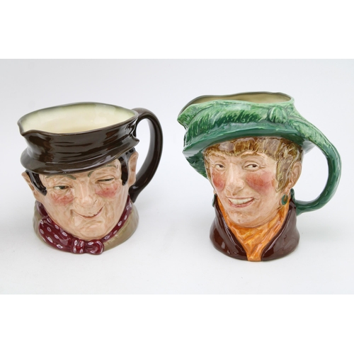 81 - Three large Royal Doulton Character Jug figures to include 'Farmer John', 'Sam Weller' together with... 