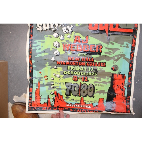 89 - An original Blackfoot Sue supported by A.J. Weber music screen printed poster for gig at Derby Colle... 