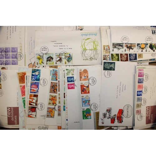 122 - A collection of first day cover stamps to include 'British Birds', 'Royal Mail Parcel Post', 'London... 