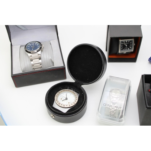 126 - A mixed collection of boxed NOS watches to include examples by Sekonda, Constant, Ben Sherman, Aviat... 