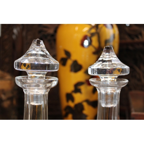 158 - A pair of Waterford Crystal Colleen 13'' decanters (2).