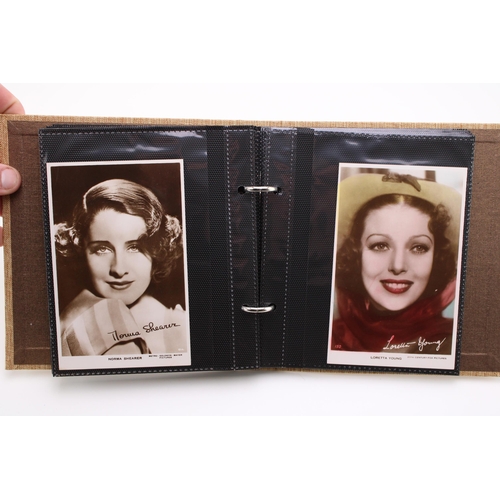 34 - A collection of vintage photo postcards to include screen icons and stage stars of the 1930s 1940s a... 