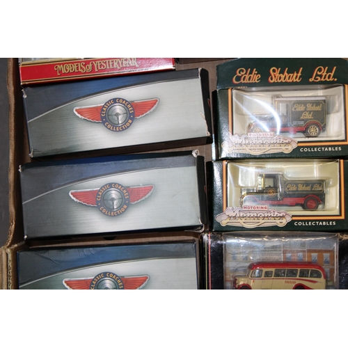 42 - A mixed collection of boxed die cast model vehicles to include, Matchbox Models of Yesteryear, LLedo... 