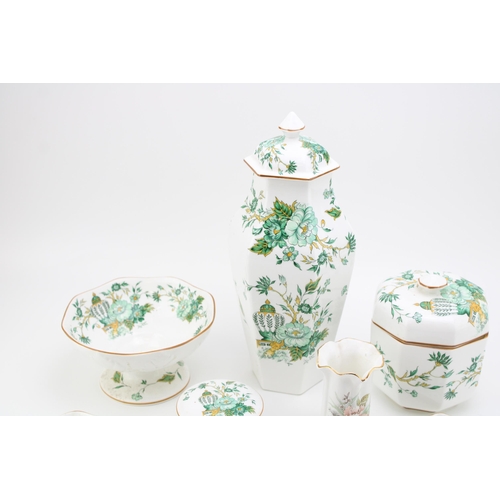 46 - A collection of Crown Staffordshire ceramic items in the 'Kowloon' pattern together with Aynsley 'Wi... 