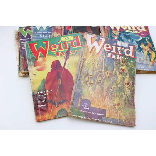 48 - A collection of ten Weird Tales magazines from the 1950s