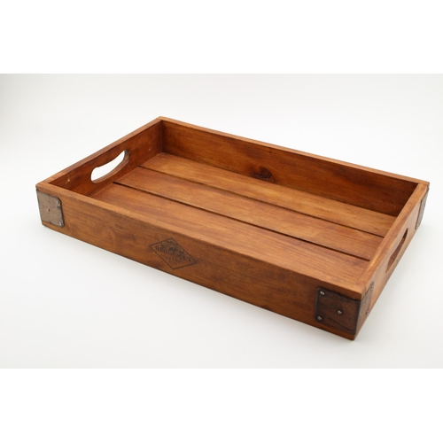 66 - A Hendrick's Gin advertising wooden tray. 33cm x 52cm.