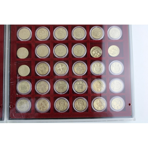 75 - A collection of collectors £1 coins, 96 old £1 coins, some with scarce designs (96 £1 coins).