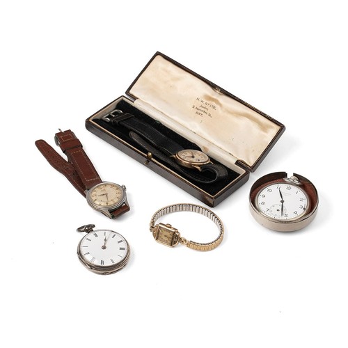 67 - Collection of vintage / Antique watches includes - Longines pocket watch, hallmarked silver pocket w... 