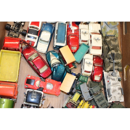 1127 - A collection of vintage die cast model vehicles to include Dinky, Matchbox and Corgi toys to include... 