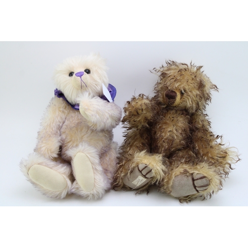 1131A - The Cotswold Bear Company teddy bear with purple scarf and a Deans limited edition ‘Munchie’ bear (2... 