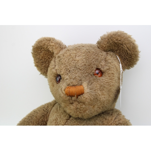 1132 - A large vintage teddy growler bear 'Bruno' c1940s, with articled arms and legs, moving head and glas... 