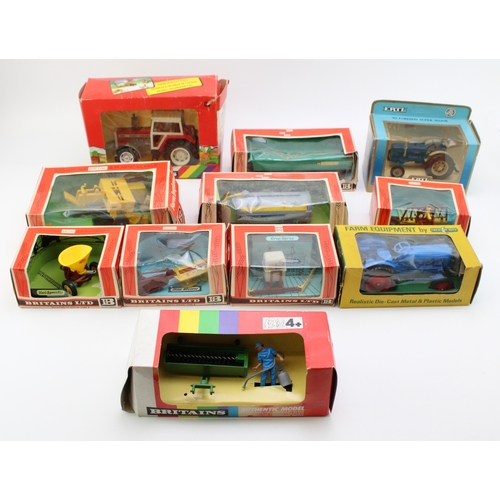 1134 - A collection of boxed vintage Britains Toys Farm die cast model vehicles, to include 1970s 9538 Vari... 