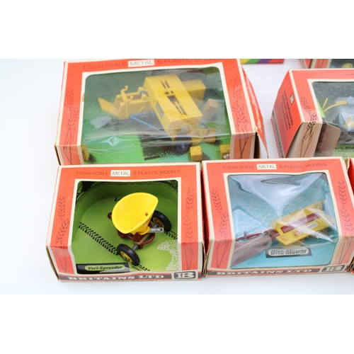 1134 - A collection of boxed vintage Britains Toys Farm die cast model vehicles, to include 1970s 9538 Vari... 