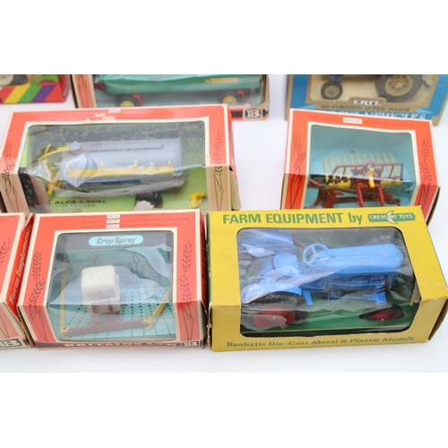 1134 - A collection of boxed vintage Britains Toys Farm die cast model vehicles, to include 1970s 9538 Vari... 