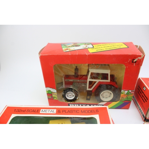 1134 - A collection of boxed vintage Britains Toys Farm die cast model vehicles, to include 1970s 9538 Vari... 