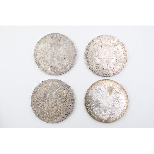 119 - Four silver Maria Theresa Thaler coins, total 112.4g (4).