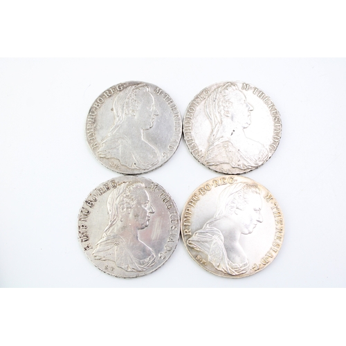 119 - Four silver Maria Theresa Thaler coins, total 112.4g (4).