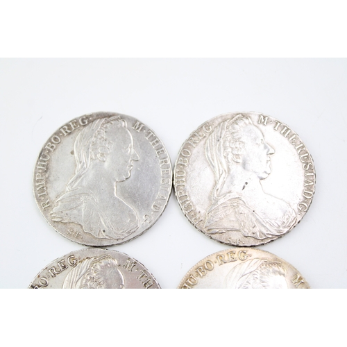 119 - Four silver Maria Theresa Thaler coins, total 112.4g (4).