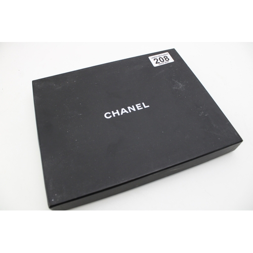 208 - A Chanel necklace, of rope textured curb links, with interlocking C logo at intervals, in two tone w... 