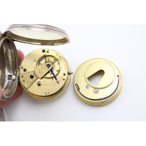 25 - Two pocket watches to include a Theodore Prior Geneve No.15412 and a silver Improved Patent example,... 