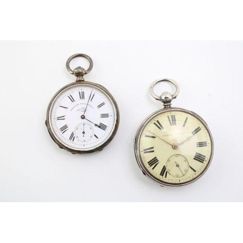 25 - Two pocket watches to include a Theodore Prior Geneve No.15412 and a silver Improved Patent example,... 