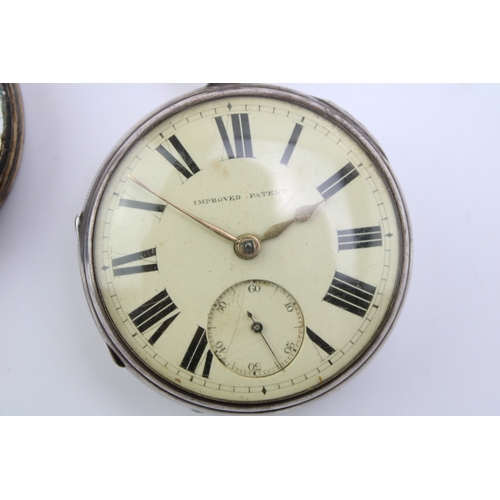 25 - Two pocket watches to include a Theodore Prior Geneve No.15412 and a silver Improved Patent example,... 