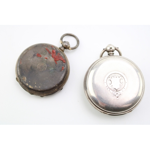 25 - Two pocket watches to include a Theodore Prior Geneve No.15412 and a silver Improved Patent example,... 