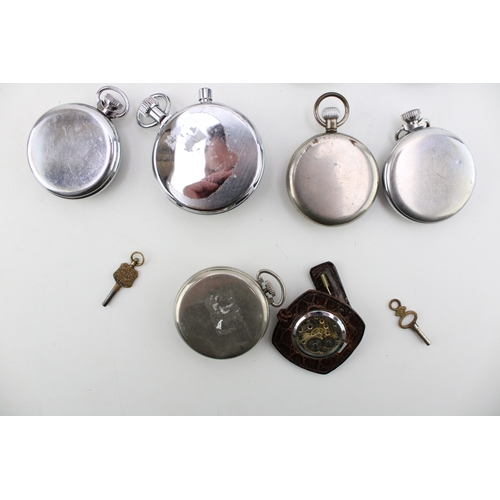 32 - A group of ten pocket or fob time-pieces, comprising seven pocket watches one by Ingersol, two by Sm... 