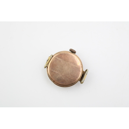 59 - A 9ct gold ladies cocktail watch. Gross weight 14.3g.