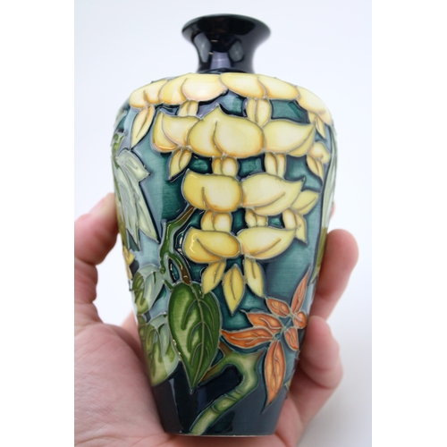 608 - Moorcroft Wysteria vase, 16cm tall, first quality.