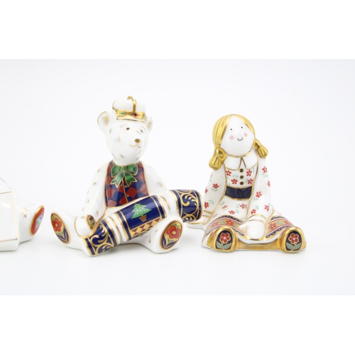 619 - Two Royal Crown Derby Treasures of Childhood figures, Jack in the Box, 10cm high and Fleur 7cm high,... 