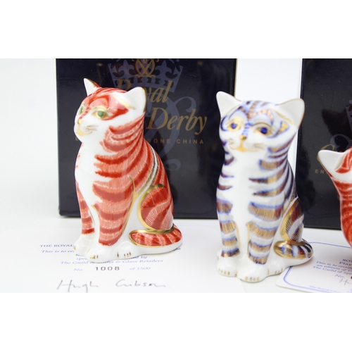 631 - Royal Crown Derby paperweight, Playful Ginger Kitten, special commission for The Guild of Specialist... 