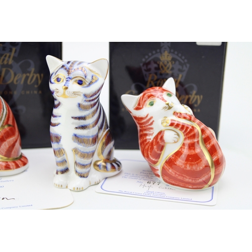 631 - Royal Crown Derby paperweight, Playful Ginger Kitten, special commission for The Guild of Specialist... 