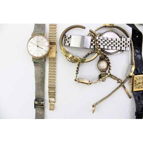 64 - A collection of ladies and gentleman's vintage watches to include examples by Avia, Ross, Sekonda, E... 