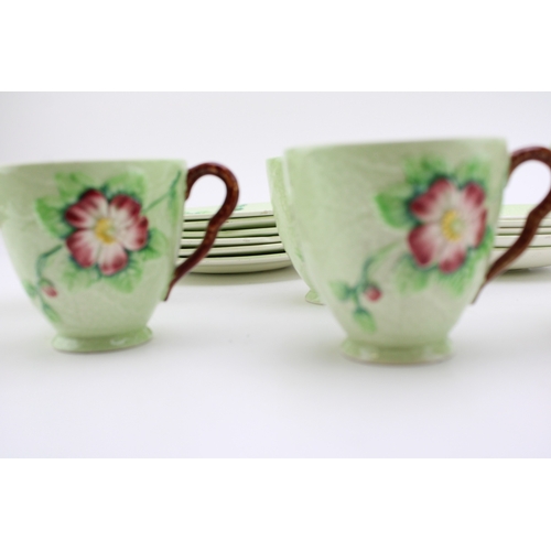 652 - Carlton Ware Wild Rose pattern trios to include 5 sets (15).