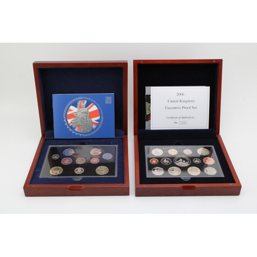 78 - Royal Mint Presentation Sets to include UK 2006 Proof set and 2004 Proof Set (2), both with certific... 