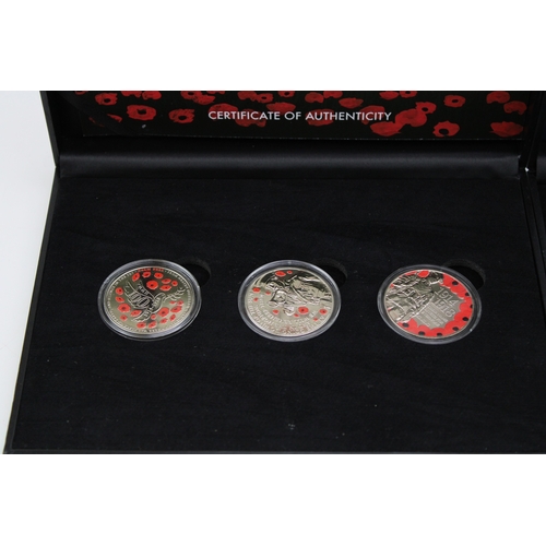 85 - Boxed coin presentation sets to include Centenary of the First World War British Isles Three Coin Se... 