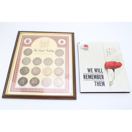 86 - Coin sets to include The London Mint Office 'We Will Remember Them' cupro nickel coin set (missing o... 