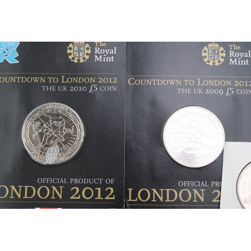 87 - A collection of £5 coins to include 3 x Change Checkers, 4 x Royal Mint Countdown to London 2010 and... 