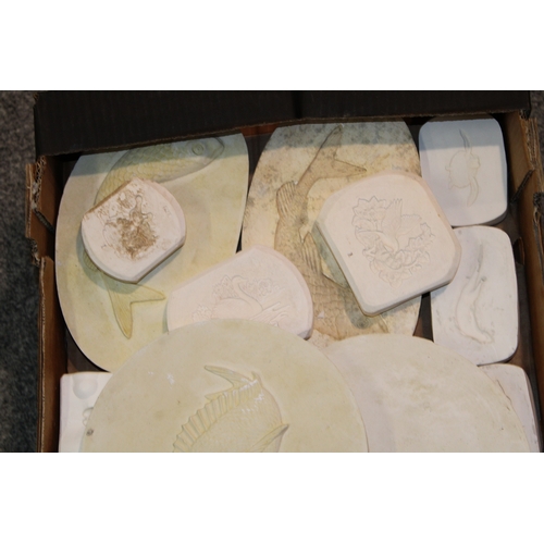 904 - A collection of Wedgwood and similar plaster relief moulds as used in the ceramics industry to inclu... 