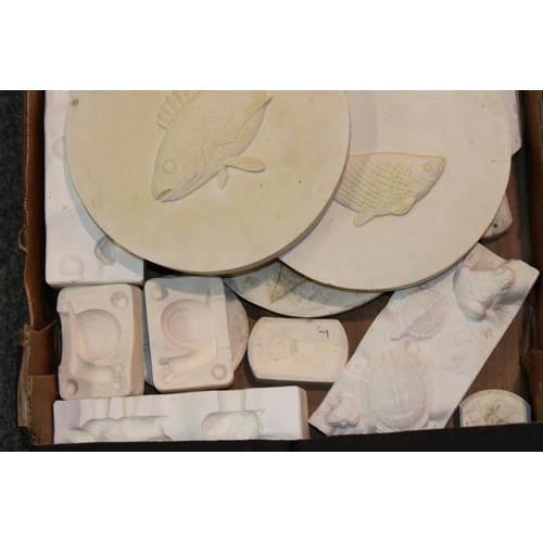 904 - A collection of Wedgwood and similar plaster relief moulds as used in the ceramics industry to inclu... 