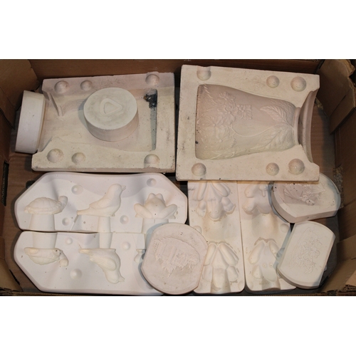 911 - A collection of Wedgwood and similar plaster relief moulds as used in the ceramics industry to inclu... 