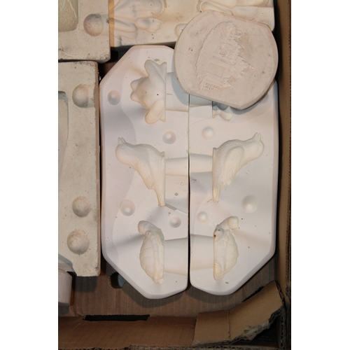 911 - A collection of Wedgwood and similar plaster relief moulds as used in the ceramics industry to inclu... 