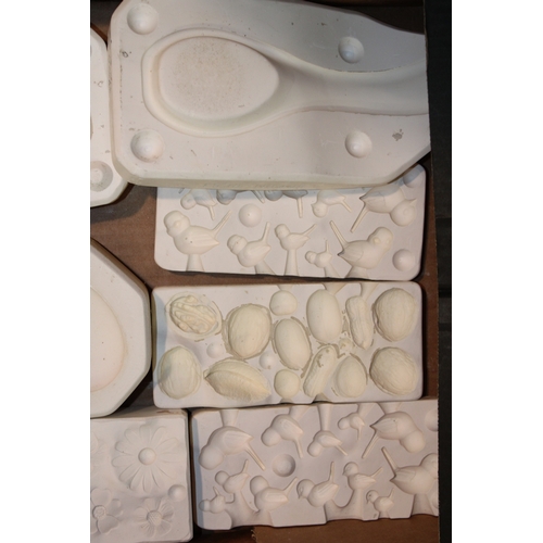 912 - A collection of Wedgwood and similar plaster relief moulds as used in the ceramics industry to inclu... 