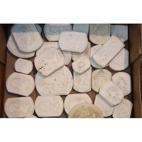 914 - A collection of Wedgwood and similar plaster relief moulds as used in the ceramics industry to inclu... 