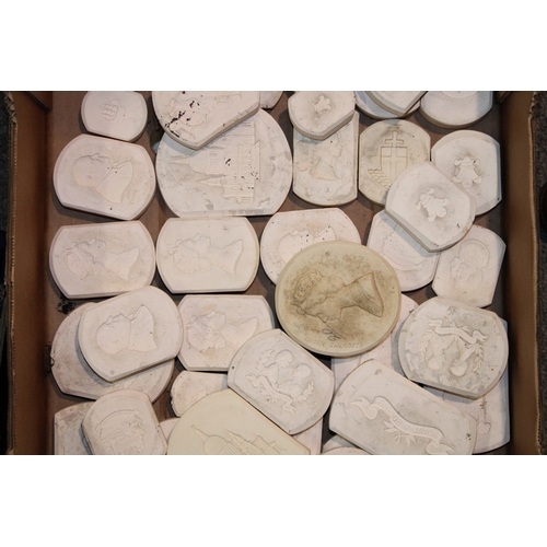 914 - A collection of Wedgwood and similar plaster relief moulds as used in the ceramics industry to inclu... 