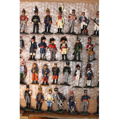 98 - A collection of 'Del Prado' painted metal military figures, 1:72 scale figures, to include soldiers ... 